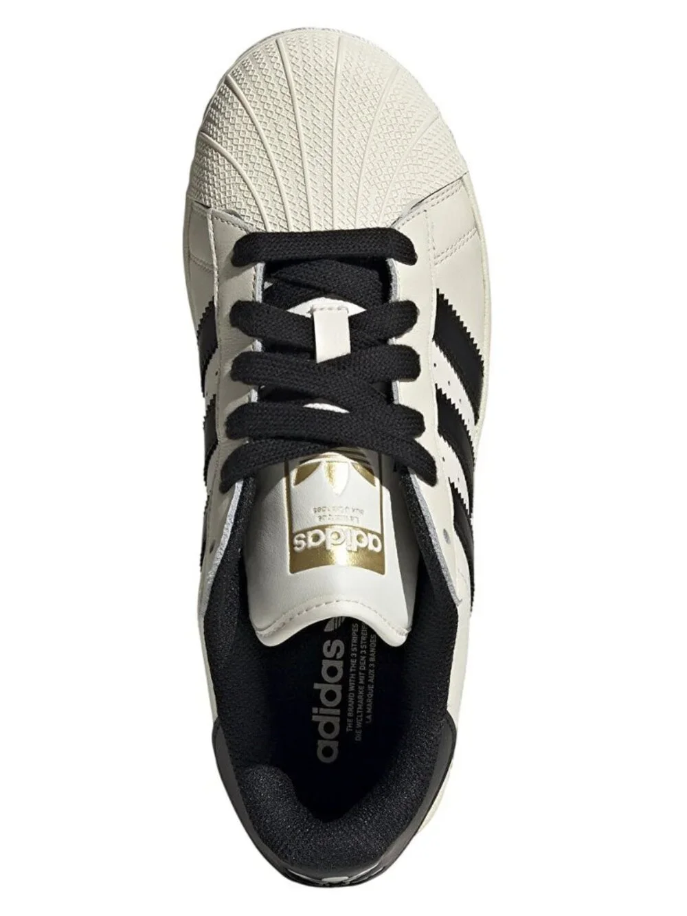 adidas Originals Superstar Size 11.5 Mens Sneakers Cream Black White GX6025 NEW